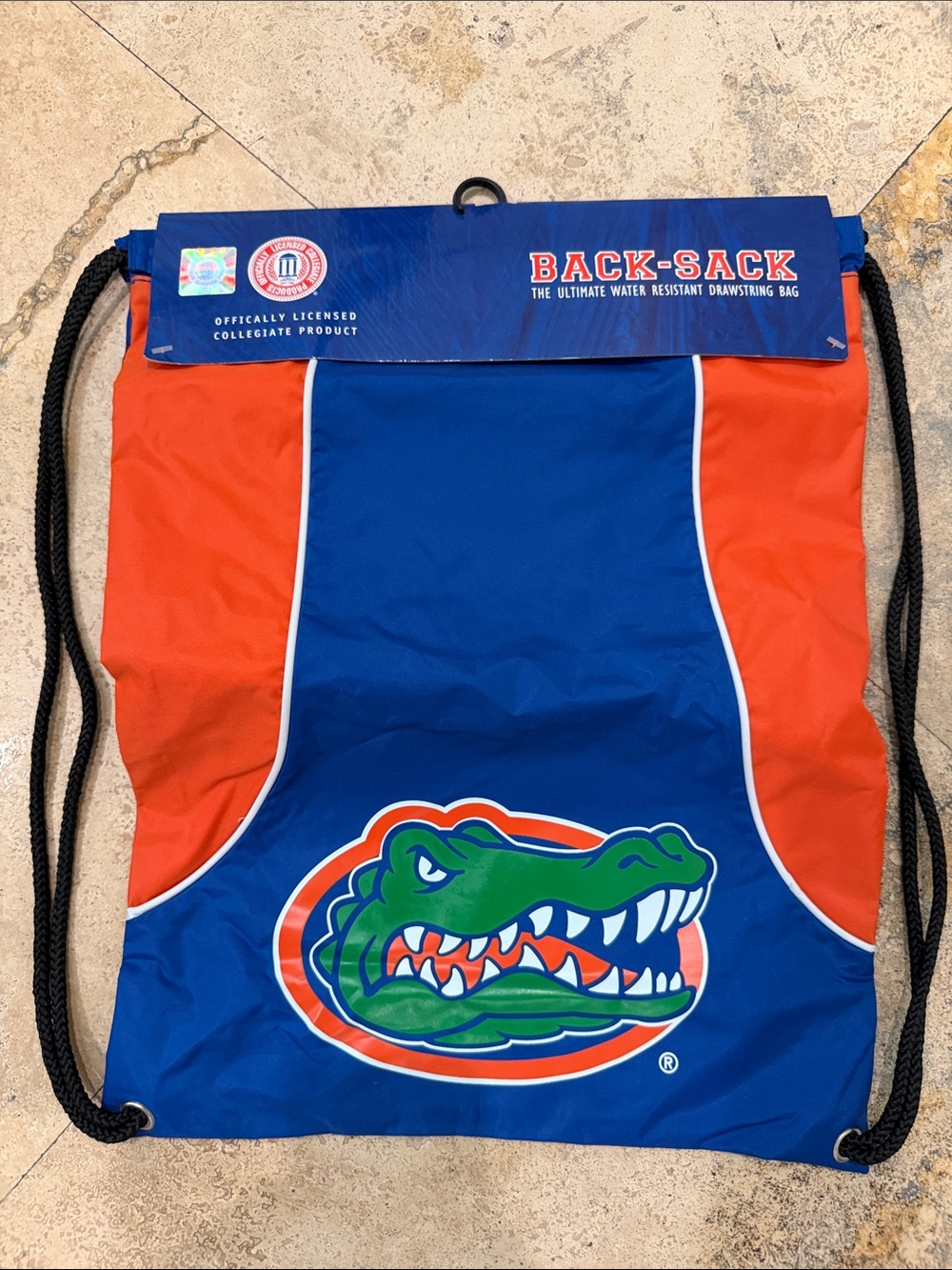 Florida Gators Blue & Orange Drawstring Bag